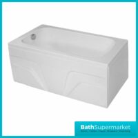 Belen Round Single Ended Space Saving Acrylic Bath 1200mm x 700mm - Image 4