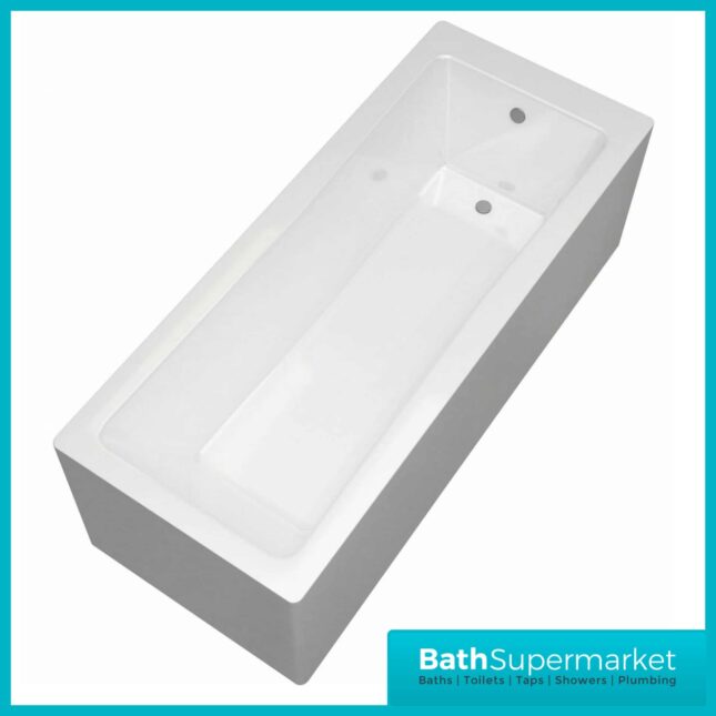 Sanica Granada Square Single Ended Acrylic Bath 1800mm x 700mm - NTH