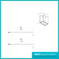 Sognare Brushed Brass Wetroom Panels