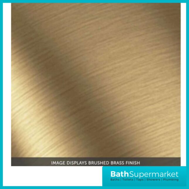 Sognare Core Brushed Brass Round Thermostatic Bar Mixer Valve Shower Set
