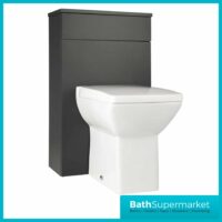 Kore Matt Dark Grey Floor Standing Back To Wall WC Unit 500mm Width