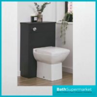 Kore Matt Dark Grey Floor Standing Back To Wall WC Unit 500mm Width