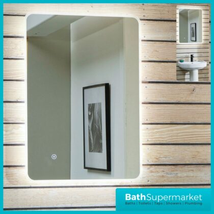Sognare Vital LED Touch Sensor Mirror With Demister Pad 500mm x 700mm