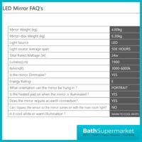 Sognare Lacie Round Brushed Brass LED Illuminated Bathroom Demister Mirror 600mm