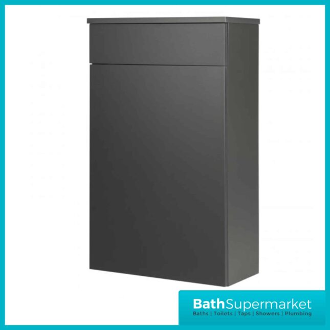 Kore Matt Dark Grey Floor Standing Back To Wall WC Unit 500mm Width