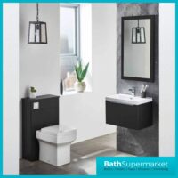 Kore Matt Dark Grey Floor Standing Back To Wall WC Unit 500mm Width