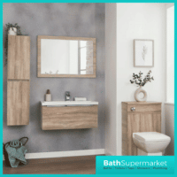 Kore Sonoma Oak Wall Mounted Tall Side Storage Unit 1200mm Height