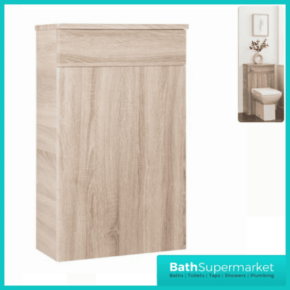 Kore Sonoma Oak Floor Standing Back To Wall WC Unit 500mm Width