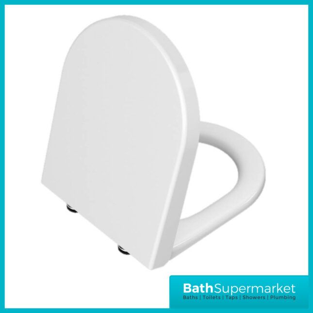 Kartell Eklipse Round Closed Back Rimless Close Coupled Toilet Pan With Cistern & Soft Close Seat