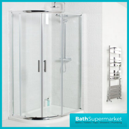 K-Vit Koncept Offset Quadrant Shower Enclosure 900mm x 760mm