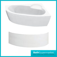 AquaVolere Offset Corner Bath & Panel W/Legs 1500 x 950 x 600mm LH/RH 0TH - Image 4
