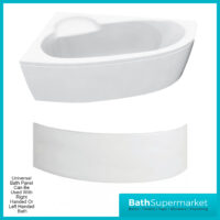 AquaVolere Offset Corner Bath & Panel W/Legs 1500 x 950 x 600mm Left Handed - Right Handed 0TH