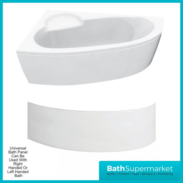 AquaVolere Offset Corner Bath & Panel W/Legs 1500 x 950 x 600mm Left Handed - Right Handed 0TH
