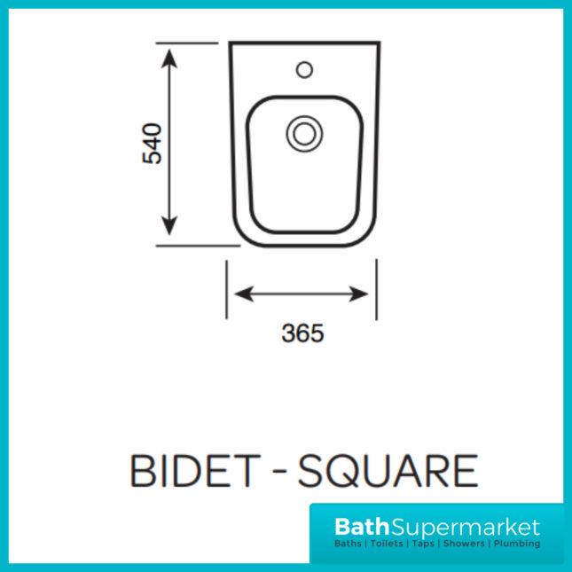 Kartell Eklipse Square Back To Wall Bidet