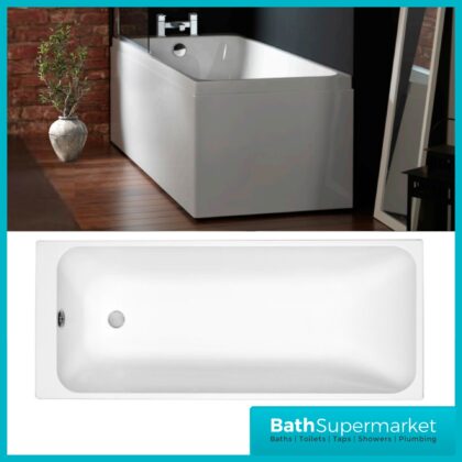 Refine Profile Single Ended Thin Edge Bath 1700mm x 700mm