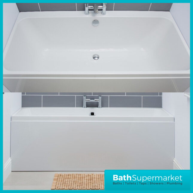 Refine Duo Double Ended Acrylic Bath 1600mm x 700mm, 1700mm x 700mm, 1700mm X 750mm