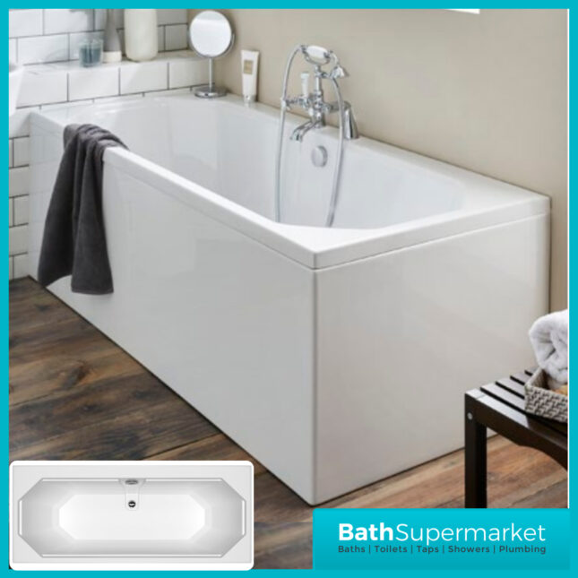 Kvit Astlea Duo Double Ended Acrylic Bath 1700mm x 700mm & 1700mm x 750mm