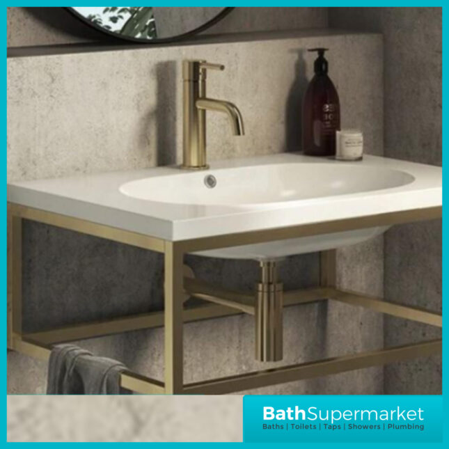 Minimalist Round Brushed Brass Bottle Trap