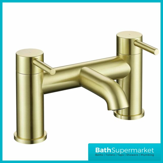 Synergy Studio G Brushed Brass Round Bath Filler Tap