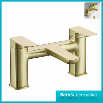 Synergy Studio D Brushed Brass Bath Filler Tap SY-D03BB