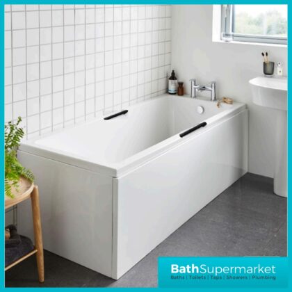 Refine Profile Single Ended Thin Edge Bath 1700mm x 750mm