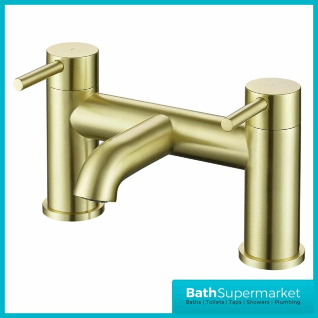 Synergy Studio G Brushed Brass Round Bath Filler Tap