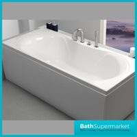 Kvit Arc Duo Double Ended Round Bath 1700mm x 750mm & 1800mm x 800mm Width