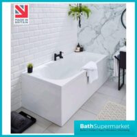 Kvit Arc Duo Double Ended Round Bath 1700mm x 750mm & 1800mm x 800mm Width