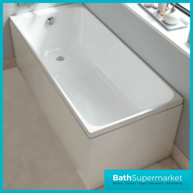 Refine Profile Single Ended Thin Edge Bath 1600mm x 700mm