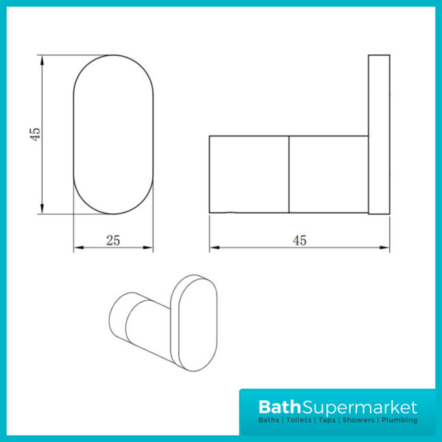 Aeris Brushed Brass Bathroom Accessory Pack - 4 Piece