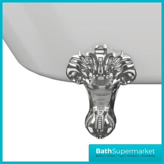 AquaVolere Coastline Traditional Freestanding Corner Bath W/Feet 1500mm & 1700mm - 2TH