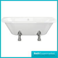 AquaVolere Ballard Freestanding Back To Wall Bath 1700mm Length 2TH W/Feet