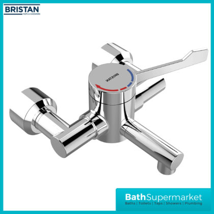 Bristan Commercial TMV3 Single Control Hospital Wall Mounted Basin Mixer Tap