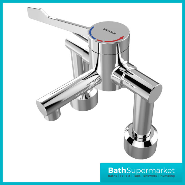 Bristan Commercial TMV3 Single Control Hospital Deck Mounted Basin Mixer Tap - Image 4