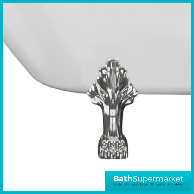 AquaVolere Queensway Traditional Freestanding Bath W/Feet 1530mm & 1710mm- 2 Tap Holes