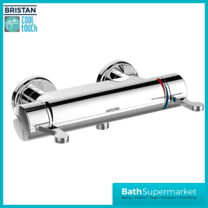Bristan Opac Chrome Cool Touch Thermostatic Lever Handle Exposed Bar Shower Valve