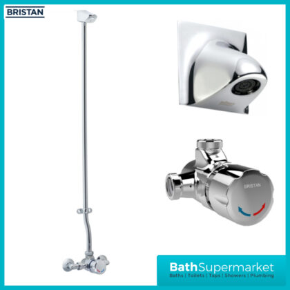 TIMED FLOW TEMP ADJUSTABLE MANUAL SHOWER VALVE WITH VR SHOWER HEAD