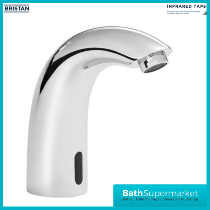Bristan Chrome Infrared Sensor Automatic Touch-Free Basin Swan Spout Tap