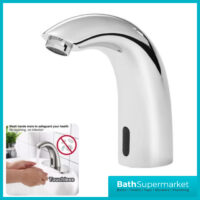Bristan Chrome Infrared Sensor Automatic Touch-Free Basin Swan Spout Tap