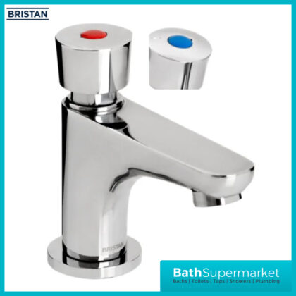 Bristan Chrome Single Timed Flow Deck Basin Tap with Flow Regulator