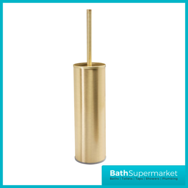 AquaVolere Arazi Brushed Brass Bathroom Accessory Pack - 3 Piece Set - Image 2