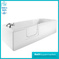 AquaVolere Accesible Walk In Single Ended Bath 1690 x 690 x 550mm - Left & Right Handed 0TH