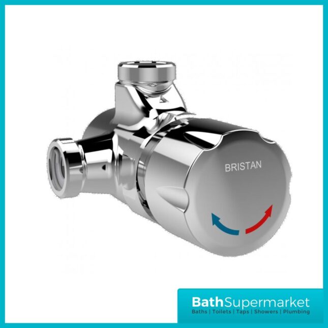 Bristan Timed Flow Temperature Adjustable Manual Shower Valve With Shower Head - Image 2