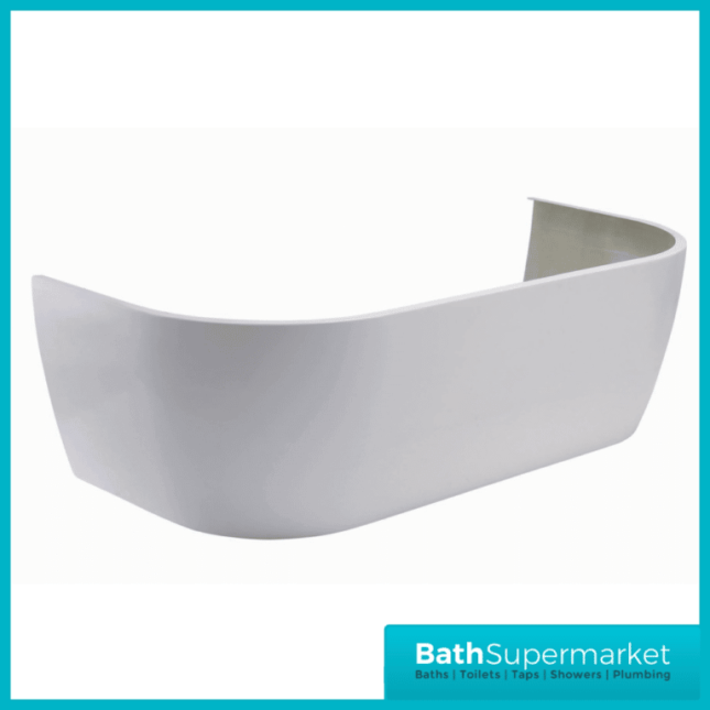 Koller Round D Shape Double Ended Back To Wall Whirlpool Jet Spa Bath 1700mm x 750mm & Light Option - Image 12