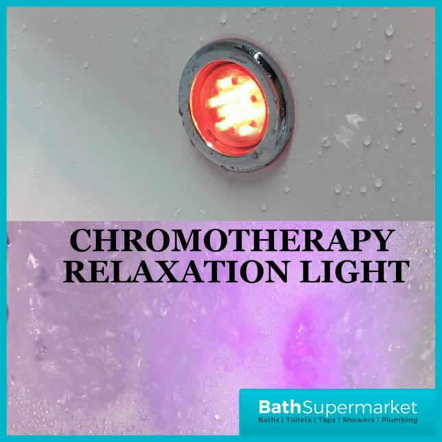 Koller Round D Shape Double Ended Back To Wall Whirlpool Jet Spa Bath 1700mm x 700mm & Light Option