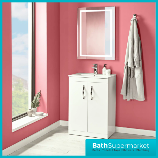 Tavistock Pioneer Freestanding Vanity Unit – Gloss White