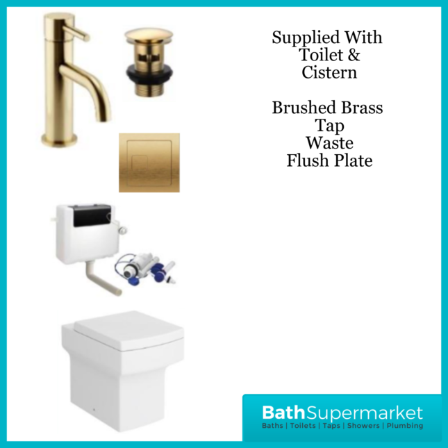 Empire Gloss White Combination L Shape Furniture Full Package Toilet Set 1100mm x 860mm LH & RH