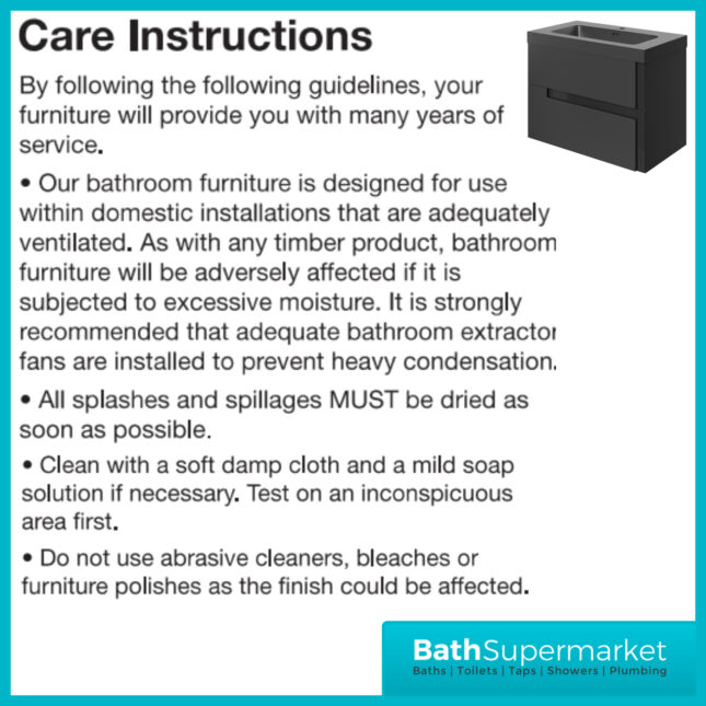 AquaVolere Diverge Matt Black & Glass Wall Hung 2 Drawer Basin Unit & Co-ordinating Basin – 605mm