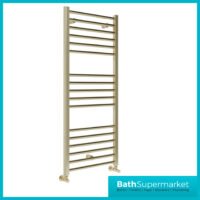 Brushed Brass Straight Ladder Towel Radiator 500mm x 1600mm