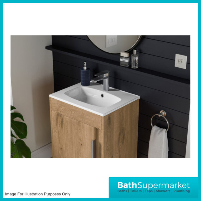 AquaVolere Aspect Matt Antique Rose Floor Standing Basin Unit 510mm – 3 Handle Choice